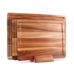 Tabla de Cortar Rectangular de Madera Rústica Gruesa para Cocina y Restaurante, Apta para Lavavajillas, Tamaño Personalizado - Product Image 3