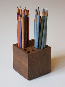 Natural Wood Stationery Holder Elegant Desk Pen Organizer For Workspace Decoration And Daily Use Functional - Product Image 4