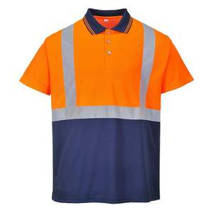 Camiseta de seda de seguridad reflectante de alta visibilidad personalizada Uniforme de trabajo de construcción de alta visibilidad con manga corta de bolsillo Fabricante - Product Image 1