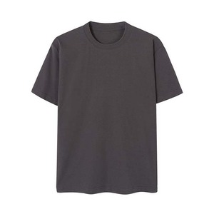 T-shirt décontracté en coton pour homme, col rond, coupe classique, manches courtes, couleur unie, tricoté, teint uni, design vierge - Product Image 6