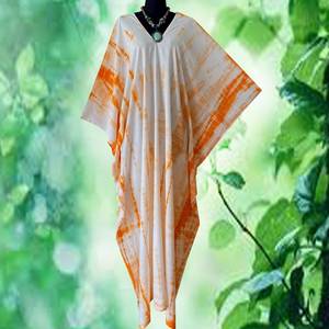 Vestido Caftán de Rayón con Estampado Shibori Japonés, Tallas Grandes, Estilo Boho, Arte Vestible, Corte Holgado, Ropa para Mujer - Product Image 1