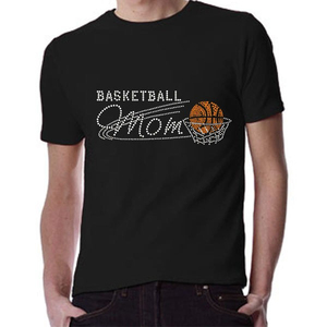 Manufacturer Direct Rhinestone Tee <b>Heat</b>-<b>Press</b> Fixation Durable <b>Machine</b> Washable Bulk Orders Custom Logo Price - Product Image 5