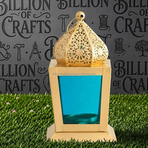 Lanterne marocaine arabe, porte-bougie suspendu, décoration islamique pour la maison et le jardin, Ramadan Kareem - Product Image 4