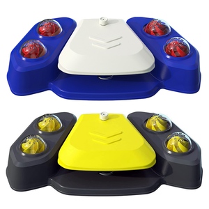 Distributore automatico multifunzionale di colore blu-giallo per animali domestici 1 pz fontanella d'acqua per cani - Product Image 1