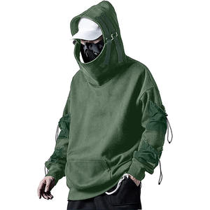เสื้อฮู้ด Tactical Techwear สตรีทแวร์ผู้ชาย สไตล์ไซเบอร์พังก์ คอสูง แบบสวมหัว มีกระเป๋าคาร์โก้ แนวอูราบัน ฟังก์ชั่นแนล นินจา ยูทิลิตี้ สเวตเชิ้ต - Product Image 6