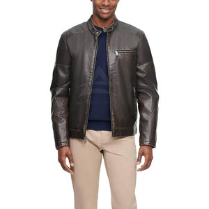 Custom Logo Design Breathable Leather <b>Jacket</b> For Men <b>Slim</b> <b>Fit</b> Best Quality Winter <b>Jacket</b> For Men - Product Image 3