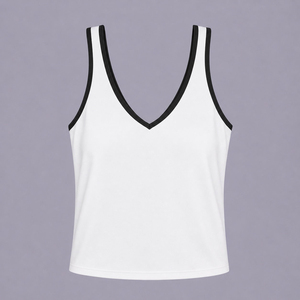 Débardeur côtelé pour femmes, vêtement d'été décontracté respirant en tricot sans manches - Product Image 1