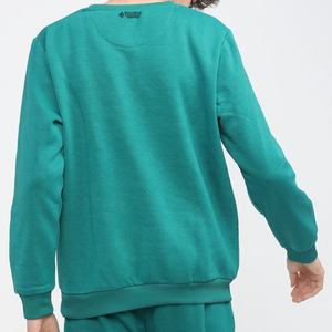 Sweat-shirt en molleton personnalisé OEM de haute qualité, col ras du cou, couleur unie, basique, mélange de coton, séchage rapide, pour homme - Product Image 2