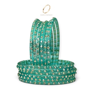 Bracelets en verre bleu goutte de pluie kashmiri pour femmes, très demandés, pour anniversaire, mariage, vente en gros et exportation - Product Image 3