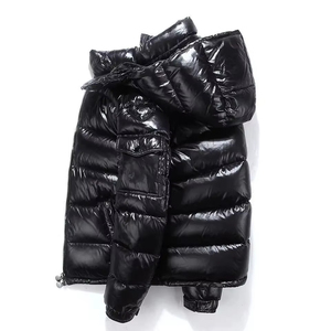 Veste à capuche personnalisable coupe-vent standard pour l'hiver, style streetwear décontracté, coupe régulière, rembourrage en polyester, fermeture éclair sur le devant - Product Image 3