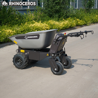 Minipala Gommata Motorizzata Rhinoceros KS450E, Carico 450kg, Motore 800W, Batteria 1.5kWh, Benna 0.2m³, Mini Dumper per Progetti in Spazi Ristretti