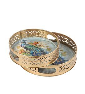 <b>Elephant</b> and Other Pichwai Classical Prints Available Round - Product Image 5