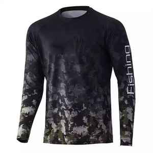 Camisa de Pesca de Manga Larga para Hombre, Estampado de Camuflaje por Sublimación, UPF 50, Anti-UV, Poliéster, Ropa para Exteriores - Product Image 4