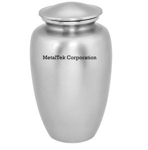 Urne de crémation en argent Conception simple Alliage de haute qualité Fournitures funéraires polies Cendres commémoratives Urne de crémation pour adultes pour cendres humaines - Product Image 5