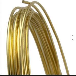 Fil de laiton de qualité supérieure pour bijoux, finition dorée à haute brillance, pour le wrapping de fils, les créations artisanales et le travail artistique du métal, bobine - Product Image 2