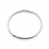 Bracelet jonc fin en argent sterling 925 avec zircone cubique, finition polie, minimaliste, pour homme, unisexe, pour mariage, fête, usage quotidien