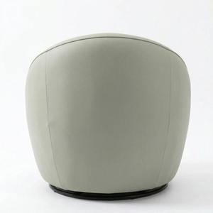 Sillón de Ocio Tapizado de Estilo Transicional de Lujo Mikahome, Giratorio 360°, Reclinable, con Estructura de Hierro y Madera, en Cuero PU, para Vestíbulo de Hotel - Product Image 5