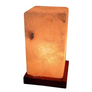 High Density Himalayan Pink Salt <b>Lamp</b> Geometric Cube Design Air Purifier Table Light - Product Image 6
