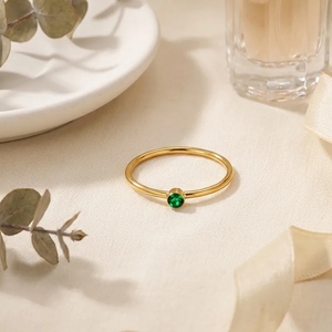 Anillo Geométrico de Moda para Mujer, Acero Inoxidable 304, Resistente al Agua, Antideslustre, Hipoalergénico, Anillos de Diseño - Product Image 2