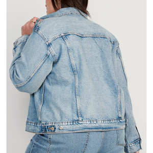 Chaqueta vaquera informal elegante de primera calidad, elástica y suave. Ideal para un look urbano elegante y sin esfuerzo, cómoda. - Product Image 4