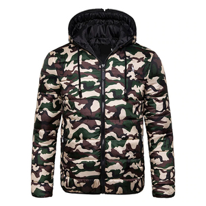 Artiz International Trend <b>Men</b> Hooded Puffer Jacket-Wholesale Winter Eco-Friendly Windproof Zipper Closure Streetwear Style 100% - Product Image 5