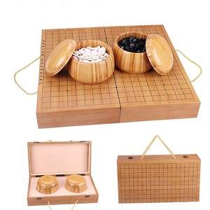 Ensemble de jeu Go en bois de bambou unique avec boîte de rangement - Vente en gros - Product Image 5
