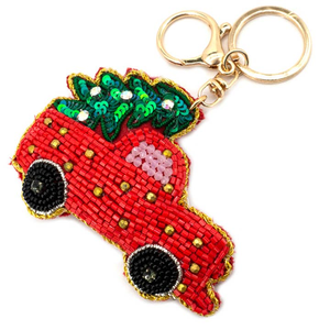 Printeresty Embroidery Seed Beaded Keychain Lightweight Keyring Decorative Charm For Bag Gift Boho <b>Key</b> <b>Holder</b> Purse Accessory - Product Image 6
