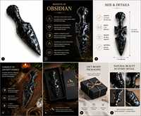 Figurine en forme de flèche en obsidienne noire, pierre d'agate naturelle écologique, vente en gros, pour le Nouvel An chinois, la Saint-Valentin, Gujarat