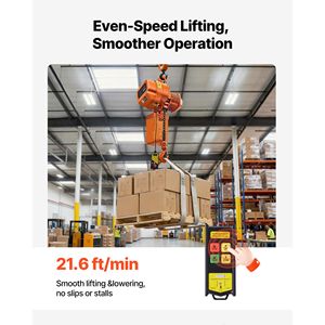 Paranco Elettrico a Catena da 4400 Libbre con Altezza di Sollevamento di 20 Piedi, Telecomando Wireless da 328 Piedi, Paranco Singolo G10 per Uso Agricolo - Product Image 3