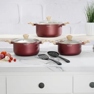 Casserole en acier inoxydable antiadhésive avec couvercle, marmite durable, faitout, poêle à soupe, ustensile de cuisine résistant à la chaleur pour la cuisine à domicile - Product Image 2