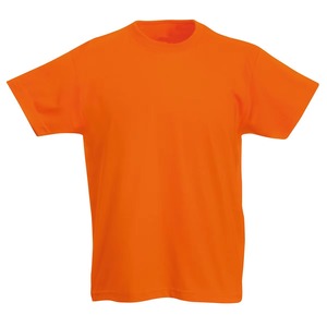 เสื้อยืดผู้ชายไซส์ใหญ่พิเศษ ผ้าโพลีเอสเตอร์/คอตตอน สีส้ม แบบทางการ - Product Image 2