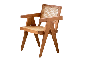 Chaise de salle à manger d'extérieur de style scandinave Kuka, faite à la main en teck massif, mobilier de jardin pour hôtel de villégiature - Product Image 6