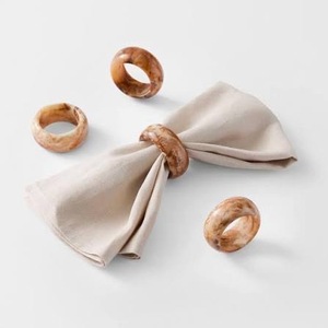 Anneaux de serviette ronds en résine écologiques personnalisés pour la fête des mères, Pâques, mariages, fêtes, restaurants, décoration de table ILAHI's - Product Image 5