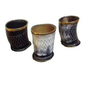 แก้วเบียร์ทำมือจากเขาควายขัดเงาสไตล์ไวกิ้ง วัสดุออร์แกนิค พกพาสะดวก เหมาะสำหรับการจำลองสถานการณ์ แคมป์ปิ้ง และเป็นของขวัญ - Product Image 5