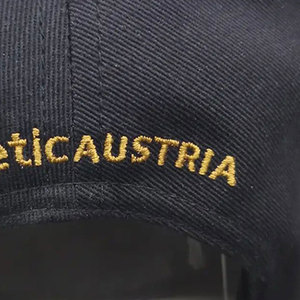 หมวกเบสบอลแบบ 5 ชิ้นส่วน ผ้าทวิลล์ ปักโลโก้ตามสั่ง OEM ขายส่ง ผ้าฝ้าย 100% ปรับขนาดได้ ทรงสูง เหมาะสำหรับปั่นจักรยาน - Product Image 4