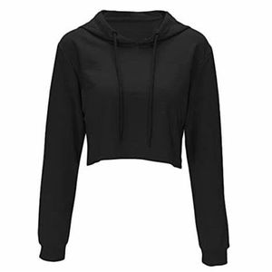 Fabricantes de Sudaderas Cortas de Algodón y Poliéster, Lisas, para Mujer, con Logotipo Personalizado, al por Mayor, Ropa Casual Urbana, Materiales de la Mejor Calidad - Product Image 3