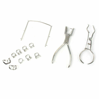 Pinces de contention dentaire en acier inoxydable léger et de haute qualité, 11 pièces, instruments chirurgicaux réutilisables, kit dentaire pour endodontie