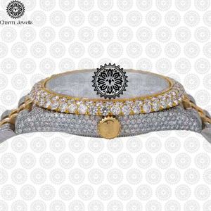 Reloj Charm_Jewells de Lujo, Acero Inoxidable, Caja Redonda de 38mm, Cuarzo Analógico, Bisel con Diamantes, Unisex, Moda - Product Image 2