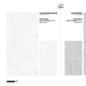 Carrelage en porcelaine moderne à effet mat sculpté 60X120CM 600X1200MM 24X48 Grand format Designer pour sols et murs Intérieur Extérieur Résidentiel - Product Image 1