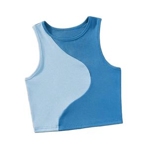 Ropa de calle de verano para mujer, camiseta sin mangas con cuello Halter, camiseta informal sin mangas, diseño de camiseta, Top corto liso Sexy, exposición al ombligo - Product Image 3