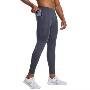Wholesale High Elastic Quick Dry Breathable Gym <b>Tights</b> Skinny Color fast Sports <b>Men's</b> Running Leggings - Product Image 6