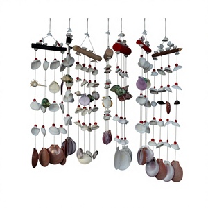 Handmade Eco-Friendly Natural Seashell Love Angel Wind Chime <b>Beaded</b> <b>Curtain</b> Living Room Decor - Product Image 1