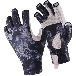 High Quality Wholesale Price Half Finger Fishing Gloves Sublimation Printing Fishing Gloves For Men and Women - Product Image 4