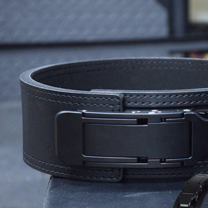 Hot Sale Manufacture Customized Logo Gym Belt Power Weight Lifting Belt Custom Length 100% PU Leather Power Lifting Belt - Product Image 3