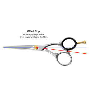 กรรไกรตัดผมสแตนเลสแบบมืออาชีพสำหรับร้านเสริมสวย ชุดกรรไกรตัดและซอยผมแบบกำหนดเองได้ - Product Image 6