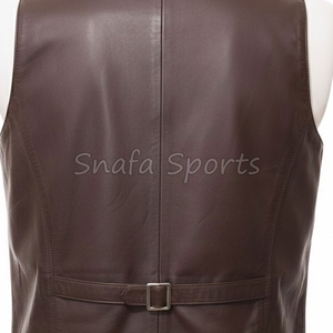เสื้อกั๊กหนังสำหรับผู้ชายปี 2026 เสื้อแจ็คเก็ตหนังแบบกำหนดเอง เสื้อกั๊กสโมสรมอเตอร์ไซค์ทำมือ เย็บลายเพชร ระบายอากาศได้ดี - Product Image 5