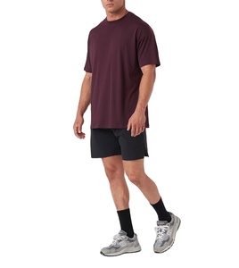 Camiseta Extra Grande de Algodón 100% Tejido, Estilo Urbano Personalizado, para Hombre, Transpirable, de Secado Rápido, para Verano - Product Image 1