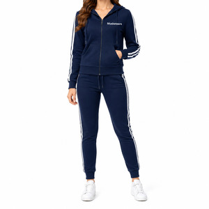 Conjunto de Sudadera Oversize de 2 Piezas con Hombros Caídos y Pantalones Jogger, Estilo Urbano con Capucha y Decoración de Botones de Cordón, Pantalones Estampados - Product Image 6