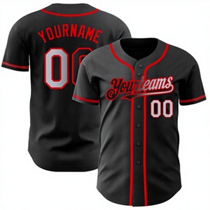Maillot de baseball personnalisé, tendance, haute qualité, pour entraînement d'équipe, impression de logo personnalisé - Product Image 1