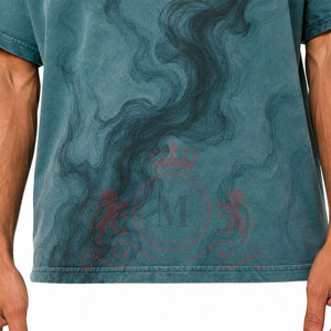 เสื้อยืดแฟชั่นพรีเมียมทรงหลวมแบบดรอปโชว์เดอร์ สีซีดจางสไตล์วินเทจ พร้อมผ้าฝ้ายเนื้อนุ่มใส่สบายสำหรับทุกวัน - Product Image 5